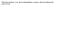 Tablet Screenshot of download.ksetindia.com